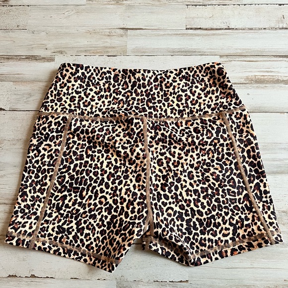 Amazon leopard biker shorts. Size S. - Picture 2 of 2